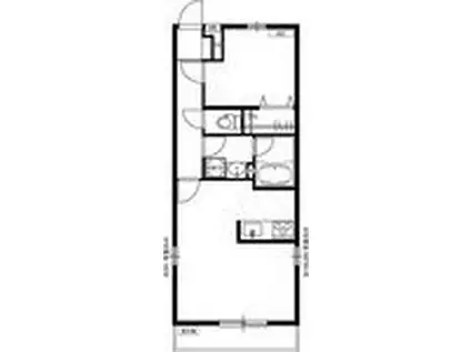 リブリ華(1LDK/1階)の間取り写真