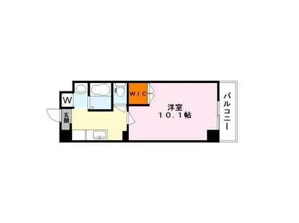 アートプラザ・ユー(1K/2階)の間取り写真