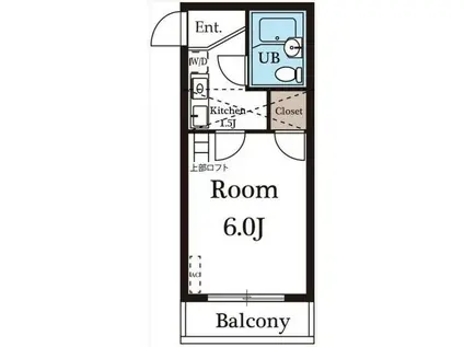 ジュネパレス越谷第501(1K/2階)の間取り写真
