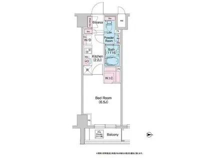 コンフォリア世田谷上馬(1K/5階)の間取り写真