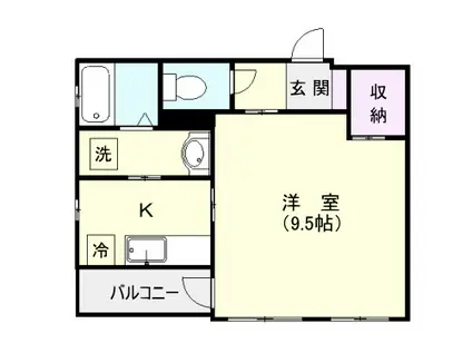 リィ・サンテ宇宿(1K/5階)の間取り写真