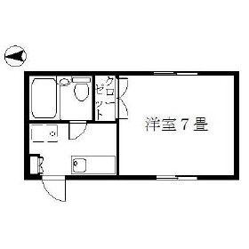 コーポ高徳(1K/2階)の間取り写真