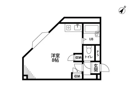 シュタットハウス(ワンルーム/4階)の間取り写真