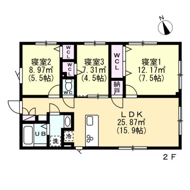 エフティヒア西品川(3LDK/B1階)の間取り写真
