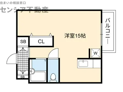 エルパラッツォ京橋(ワンルーム/3階)の間取り写真