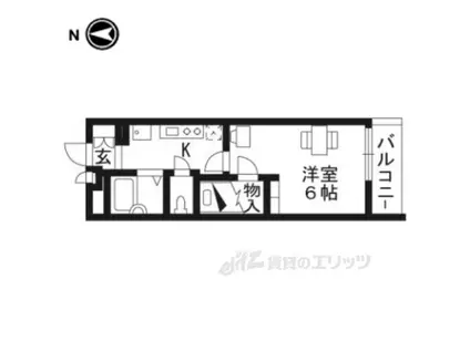 レオパレスプレミエエトワール(ワンルーム/3階)の間取り写真