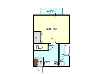 フリースペース(1K/1階)の間取り写真