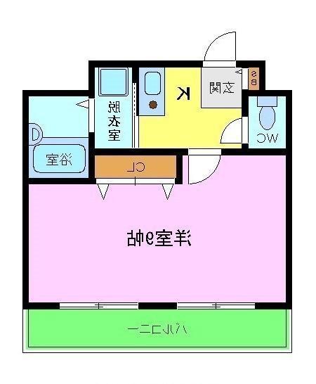 サンコークレアール(1K/5階)の間取り写真