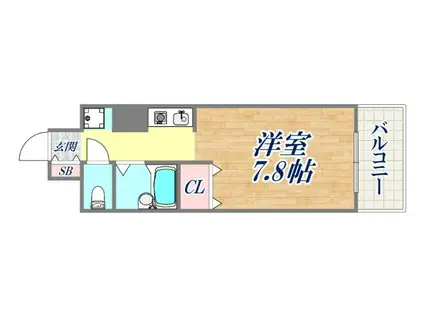 パレ・オーギ(1K/2階)の間取り写真