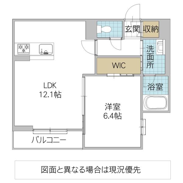 ブランニューデイズ(1LDK/2階)の間取り写真