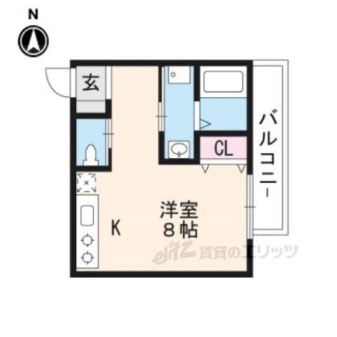 東医ビル(ワンルーム/2階)の間取り写真
