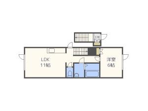 ストーリア34(1LDK/2階)の間取り写真