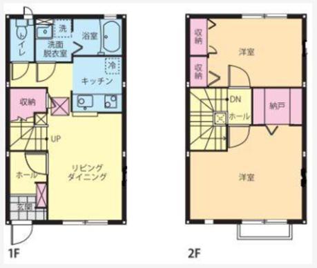 プリムローズ(2LDK/1階)の間取り写真