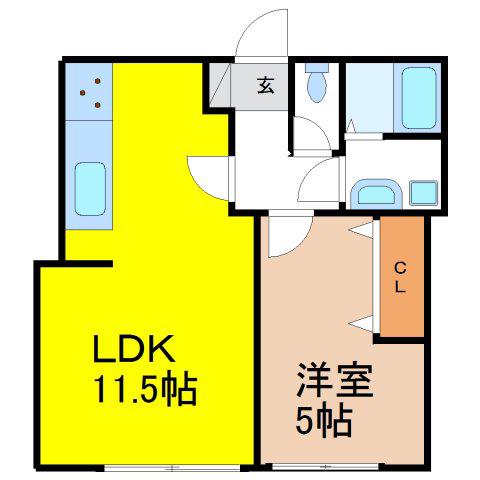 古民家 陣屋荘(1LDK/2階)の間取り写真