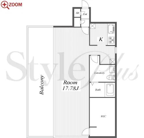 HARVEYRESIDENCE(ワンルーム/5階)の間取り写真