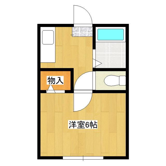 さつきコーポ(1K/1階)の間取り写真