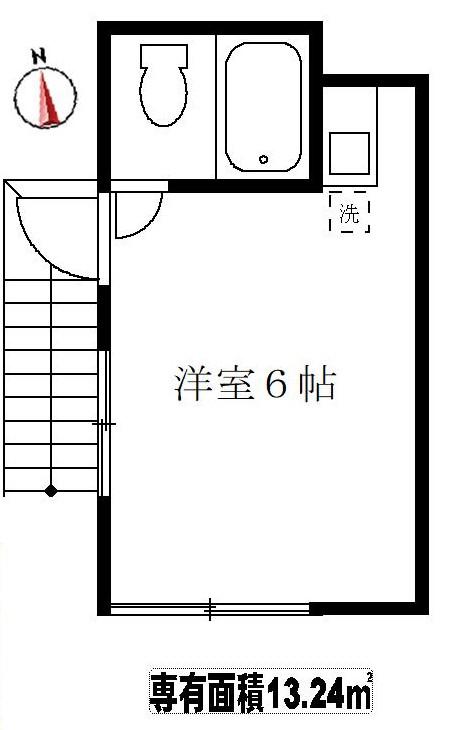 サンメゾン大泉(ワンルーム/2階)の間取り写真