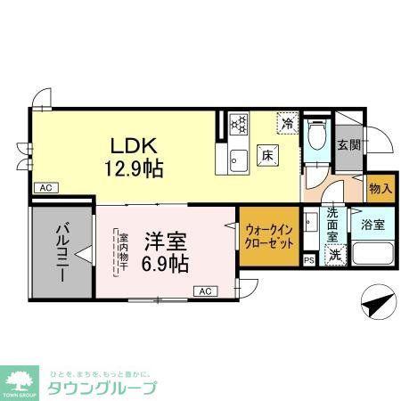 CREATORE(1LDK/2階)の間取り写真
