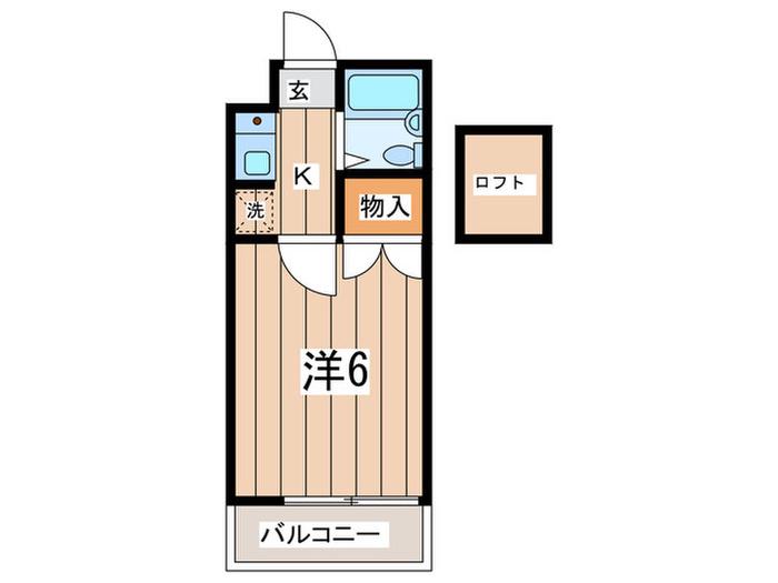 プラザK樽町(1K/1階)の間取り写真