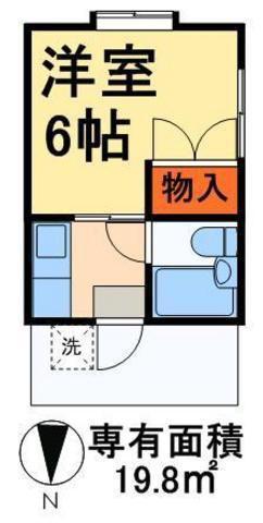 エクセレント1(1K/1階)の間取り写真