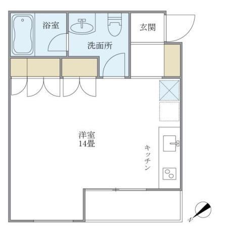 ANNEX南荻窪(ワンルーム/2階)の間取り写真