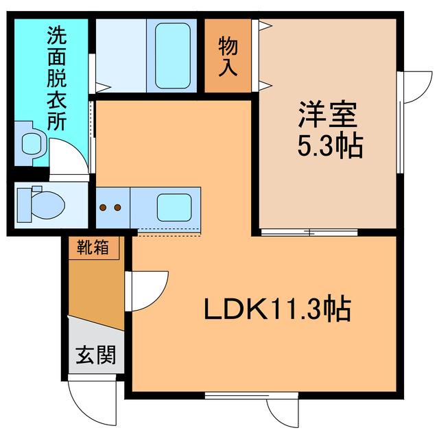 REGENT PRIMEIII(1LDK/1階)の間取り写真