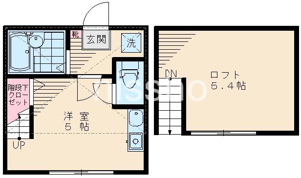 クレイドル三宿(ワンルーム/2階)の間取り写真