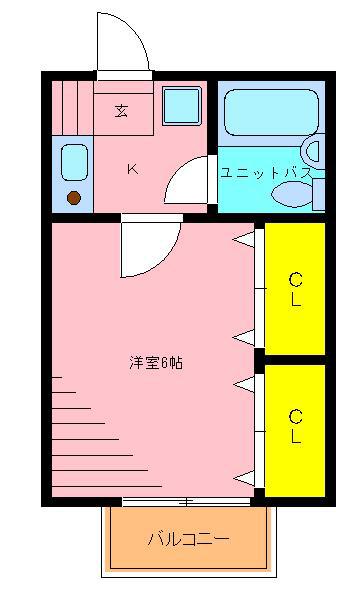 アコードインホーム(1K/1階)の間取り写真