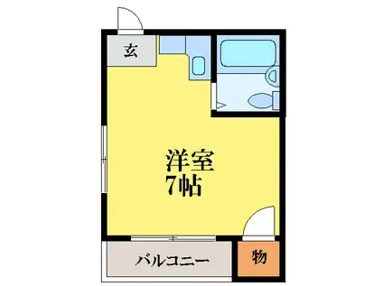 シャルムしらさぎ(1K/3階)の間取り写真