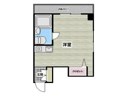 グリーンハイツ横浜大通公園(ワンルーム/9階)の間取り写真