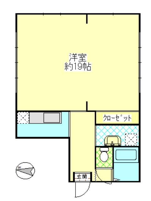 クリネットビル(ワンルーム/3階)の間取り写真