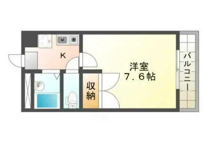 グランボナール下野田II(1K/3階)の間取り写真