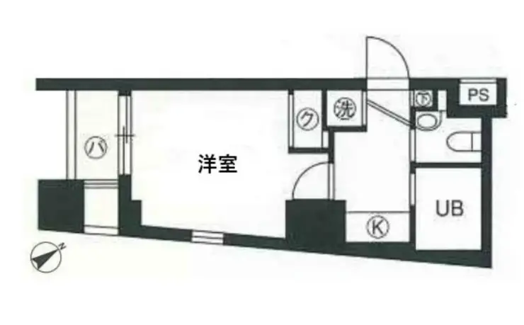 スカイコート三田慶大前壱番館 6階階 間取り