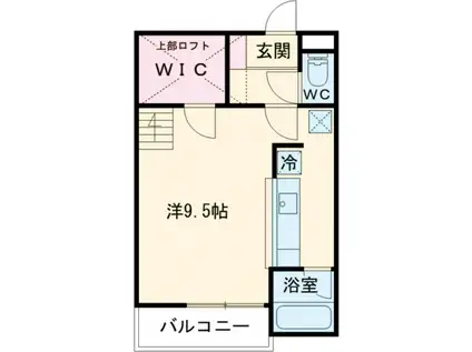 セザンヌ三谷2(ワンルーム/2階)の間取り写真