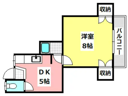 コーポディオ(1DK/2階)の間取り写真