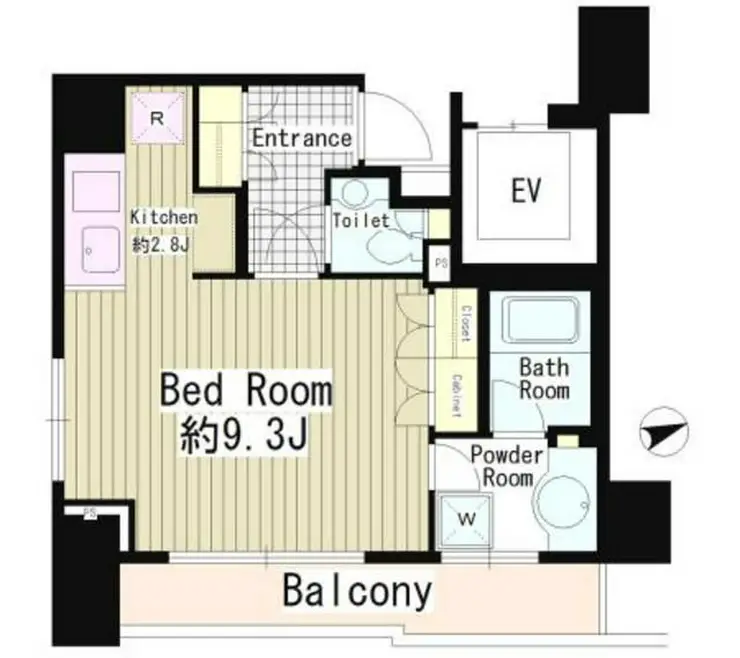 レガーロ新橋 13階階 間取り