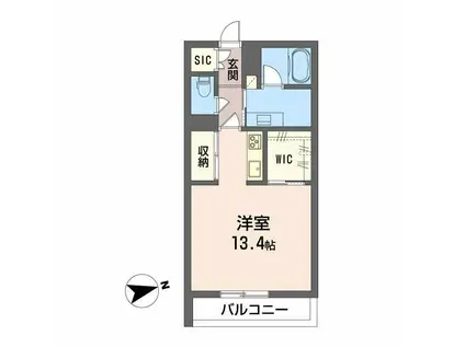 ADIMU`S APPEARANCE(ワンルーム/3階)の間取り写真