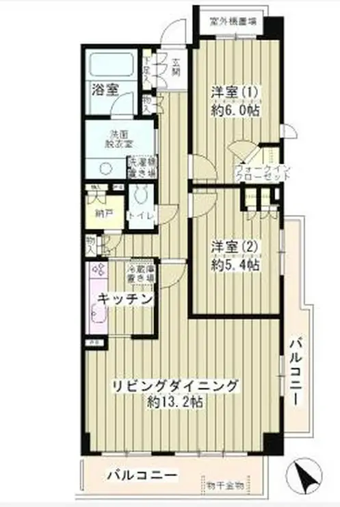 ピュアステージ千歳船橋 3階階 間取り