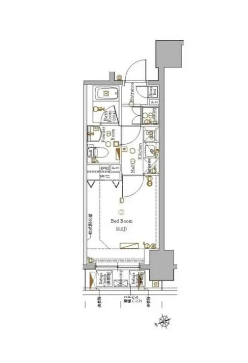 ブレシア銀座イースト 3階階 間取り