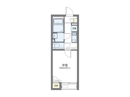 レオネクスト水木(1K/2階)の間取り写真