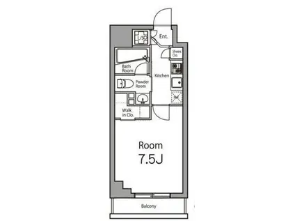 Nステージ板橋本町アジールコート(1K/2階)の間取り写真