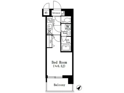 URBAN LINK神奈川新町(1K/8階)の間取り写真