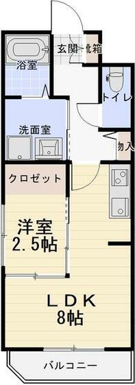 RIFF石橋阪大前(1LDK/4階)の間取り写真
