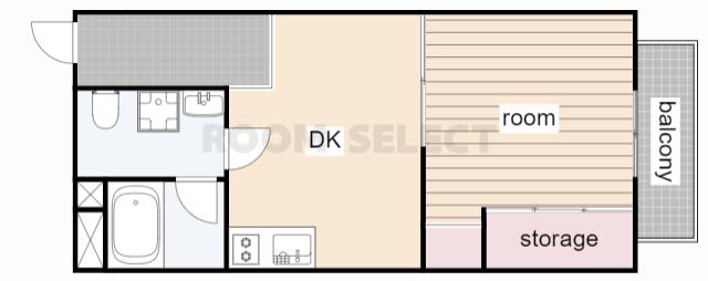 RENOBASE本山(1DK/2階)の間取り写真
