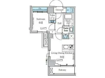 パークアクシス大塚サウスレジデンス(1LDK/7階)の間取り写真