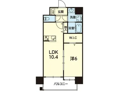 ESTASIA熊本駅前(1LDK/10階)の間取り写真