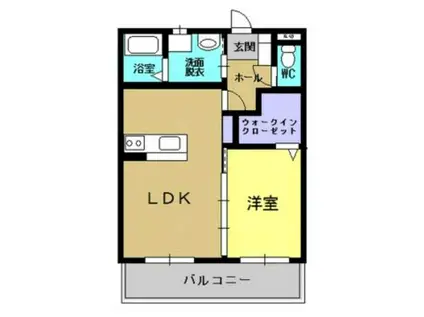 ソレイユ51(1LDK/3階)の間取り写真