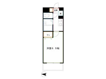 アーバン武蔵小金井(1K/3階)の間取り写真