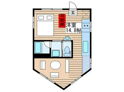 TRISTAR(ワンルーム/3階)の間取り写真