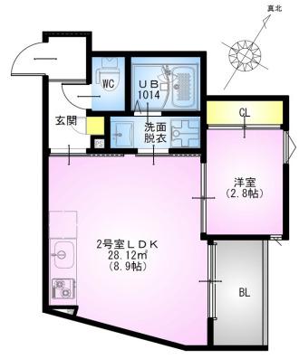 REGALEST 柏泉町(1LDK/1階)の間取り写真